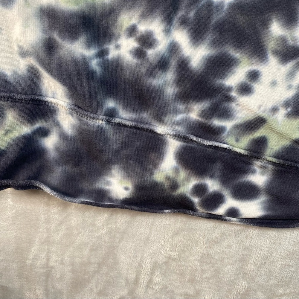 Soft Surroundings Hoodie Large Tie-Dye Gray &  Light Teal - Picture 5 of 8